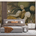Surreal Dreamer Mural Wallpaper — Artistic Whimsical Illustration Mural Wallpaper - pure wallpaper artwork