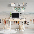 Desert Journey Mural Wallpaper — Minimalist Impressionist Scene Mural Wallpaper - pure wallpaper artwork