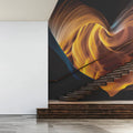 Heart of the Canyon Mural Wallpaper — Warm Abstract Landscape Mural Wallpaper - pure wallpaper artwork