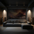 Volcanic Eruption Oil Painting Mural — Cinematic Fine Art Mural Wallpaper - pure wallpaper artwork