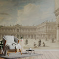Venetian St. Mark's Square Mural Wallpaper — Vintage Sketch Art Mural Wallpaper - pure wallpaper artwork