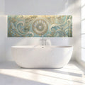 Art Nouveau Pearl & Ocean Life Mural Wallpaper — Soft Aquatic Swirls Mural Wallpaper - pure wallpaper artwork