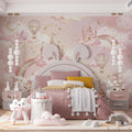 Cloud Kingdom Mural Wallpaper — Whimsical Nursery Illustration Mural Wallpaper - pure wallpaper artwork