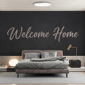 Welcome Home Script Mural Wallpaper — Moody Minimalist Design Mural Wallpaper - pure wallpaper artwork