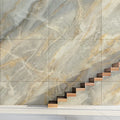 Grey and Gold Marble Mural Wallpaper — Sophisticated Stone Design Mural Wallpaper - pure wallpaper artwork
