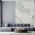 White and Gold Marble Mural Wallpaper — Sophisticated Stone Design Mural Wallpaper - pure wallpaper artwork