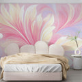 Ethereal Pastel Floral Swirl Mural Wallpaper — Soft Fluid Art Mural Wallpaper - pure wallpaper artwork