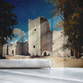 Mediterranean Ruin Mural Wallpaper — Oil Painting Style Mural Wallpaper - pure wallpaper artwork