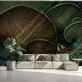 Surreal Nature Mural Wallpaper Giant Mushroom Forest Mural Wallpaper - pure wallpaper artwork