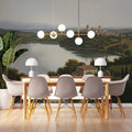 Tuscan Lake Landscape Mural Wallpaper — Classic Oil Painting Art Mural Wallpaper - pure wallpaper artwork
