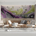 Fluid Motion Abstract Mural Wallpaper — Modern Artistic Statement Mural Wallpaper - pure wallpaper artwork