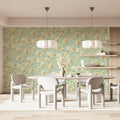 Cream Chrysanthemum Mural Wallpaper — Vintage Botanical Garden Mural Wallpaper - pure wallpaper artwork