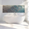 Macro Fluid Bubble Mural Wallpaper — Soft Blue Abstract Mural Wallpaper - pure wallpaper artwork