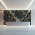 Dark Marble Mural Wallpaper with Liquid Gold Veins Mural Wallpaper - pure wallpaper artwork