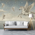 Winged Pegasus and Fairy Constellation Mural Wallpaper - pure wallpaper artwork