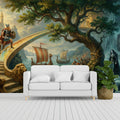Norse Mythology Mural Wallpaper — Epic Viking Legend Scene Mural Wallpaper - pure wallpaper artwork