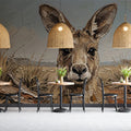 Outback Kangaroo Oil Painting Mural Wallpaper - pure wallpaper artwork