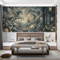 Celestial Pegasus and Fairy Forest Mural Wallpaper - pure wallpaper artwork