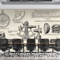 Nautical Instrument Encyclopedia Mural Wallpaper — Vintage Aesthetic Mural Wallpaper - pure wallpaper artwork