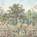 Secret Garden Picnic Mural - Classic Storybook Woodland Scene Mural Wallpaper - pure wallpaper artwork