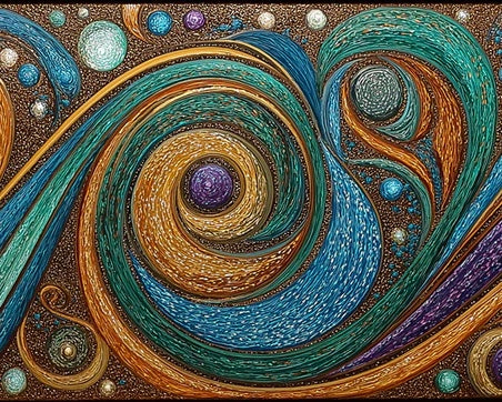Abstract Swirl Mural Wallpaper — Ornate Teal and Metallic Gold Mural Wallpaper - pure wallpaper artwork