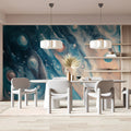 Abyssal Fluid Motion Mural Wallpaper — Modern Abstract Art Mural Wallpaper - pure wallpaper artwork