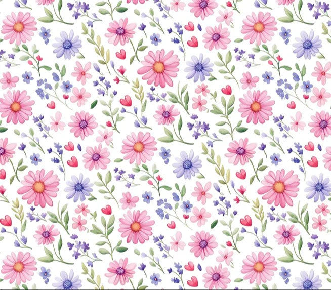 Watercolor Wildflower Meadow Mural Wallpaper — Whimsical Floral Mural Wallpaper