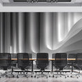 Monochrome Vertical Wave Mural Wallpaper — Abstract Modern Design Mural Wallpaper - pure wallpaper artwork