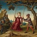 Medieval Courtship - Gothic Art &amp; The Swing Mural Mural Wallpaper - pure wallpaper artwork
