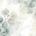 Watercolor - inspired Leaf Mural in Living Area Modern and artistic design Mural Wallpaper - pure wallpaper artwork