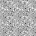 Monochrome Floral Intricate - Modern Wallpaper for Living Rooms Mural Wallpaper - pure wallpaper artwork