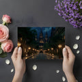 Gothic Cathedral Nightscape Mural Wallpaper - pure wallpaper artwork