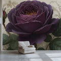 Midnight Rose Floral Mural Wallpaper — Romantic Baroque Style Mural Wallpaper - pure wallpaper artwork