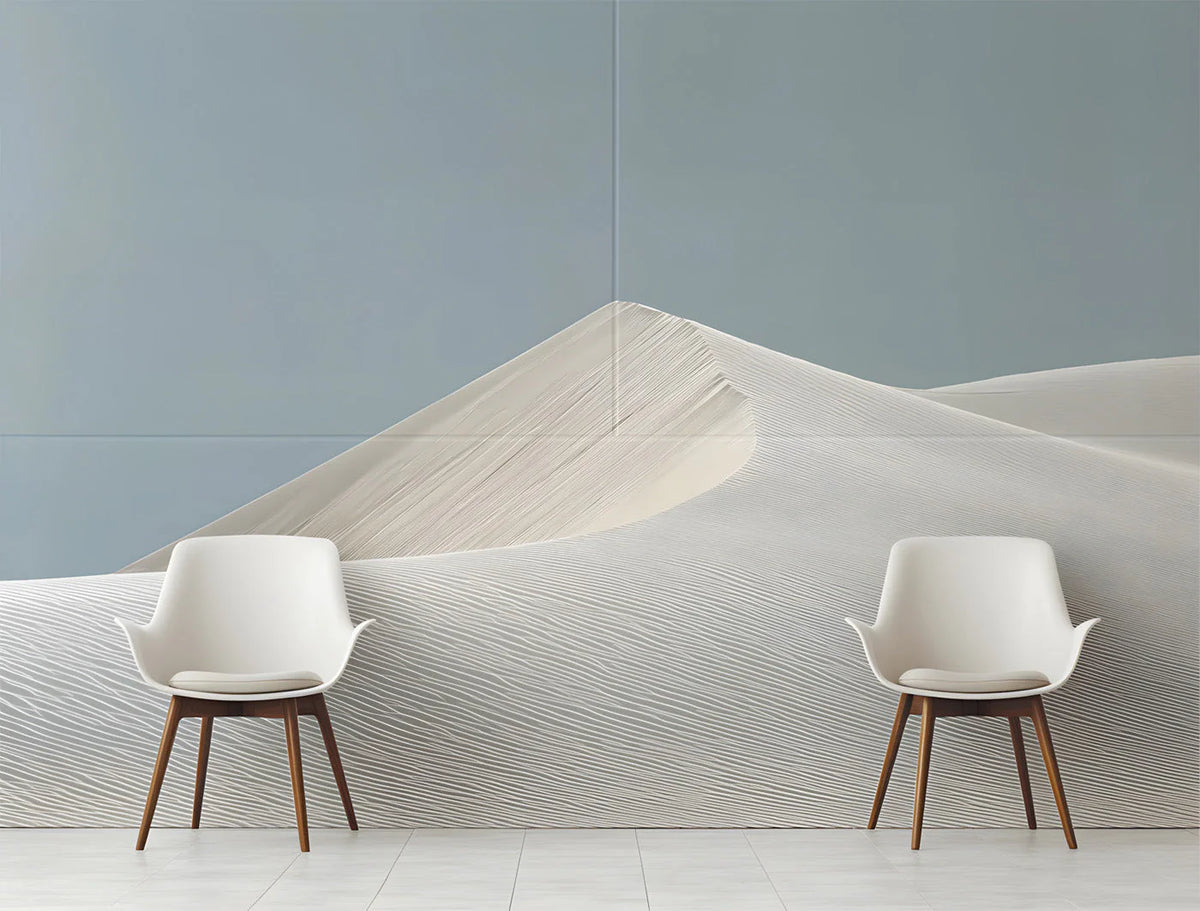 Minimalist Sand Dune Mural Wallpaper — Soft Earthy Landscape Mural Wallpaper - pure wallpaper artwork