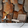 Natural Pine Bark Macro Mural Wallpaper in Earthy Tones Mural Wallpaper - pure wallpaper artwork