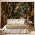 Enchanted Garden Promenade Mural Wallpaper — Romantic Renaissance Mural Wallpaper - pure wallpaper artwork