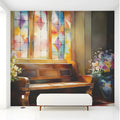 Stained Glass Cathedral Mural Wallpaper — Artistic Architectural Mural Wallpaper - pure wallpaper artwork