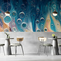 Abyssal Fluid Art Mural Wallpaper — Deep Ocean Abstract Mural Mural Wallpaper - pure wallpaper artwork