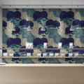 Chrysanthemum Bloom Mural Wallpaper — Stylized Botanical Mural Wallpaper - pure wallpaper artwork