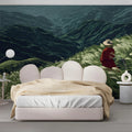 Highland Solitude Mural Wallpaper — Impressionistic Landscape Mural Mural Wallpaper - pure wallpaper artwork