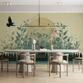 Voyage Botanical Mural Wallpaper — Artistic Nature Landscape Mural Wallpaper - pure wallpaper artwork