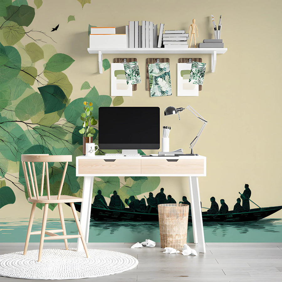 Aged Concrete Texture Mural Wallpaper — Industrial Minimalism Mural Wallpaper