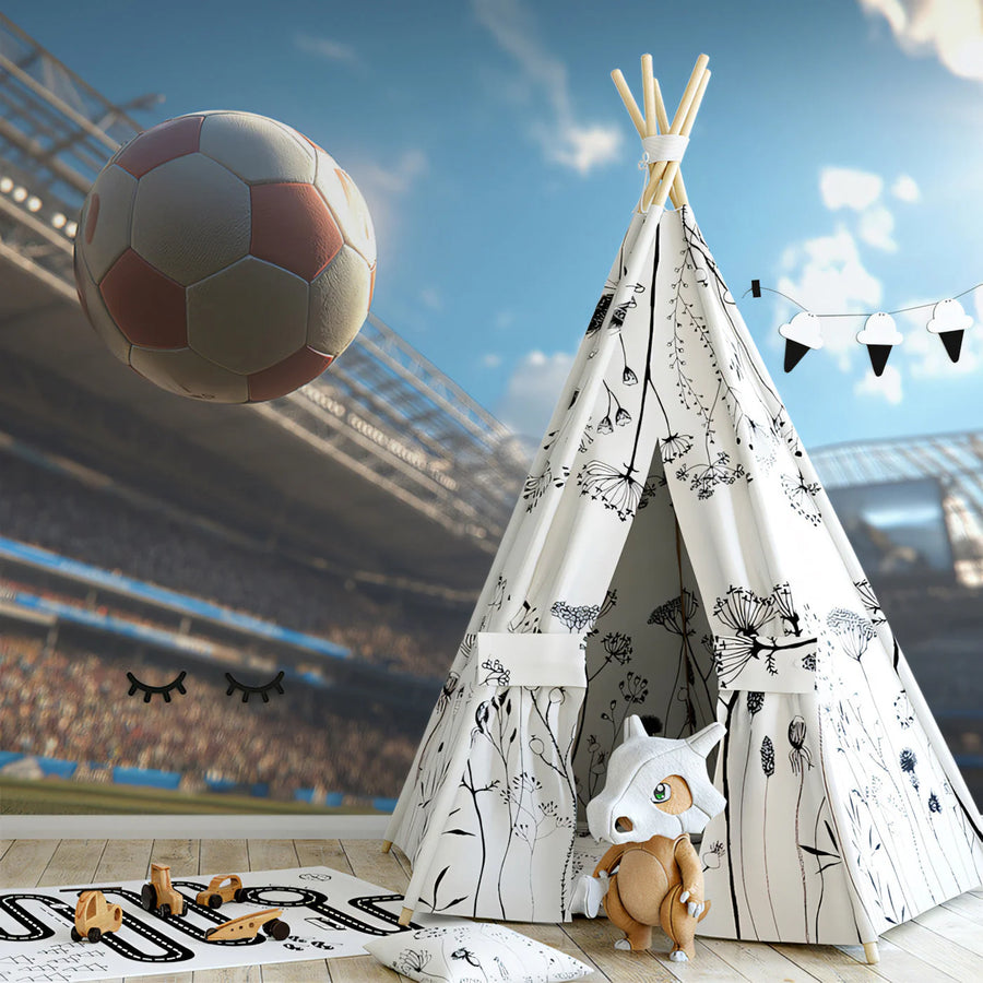 Championship Stadium Soccer Mural Wallpaper for Sports Enthusiasts Mural Wallpaper