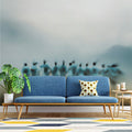 Blurred Motion Figures Mural Wallpaper — Impressionistic Wall Art Mural Wallpaper - pure wallpaper artwork
