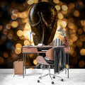 Trophy Victory Mural Wallpaper — Golden Cinematic Accent Wall Mural Wallpaper - pure wallpaper artwork