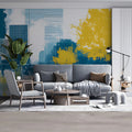Urban Horizon Mural Wallpaper —Contemporary City Scene Mural Wallpaper - pure wallpaper artwork
