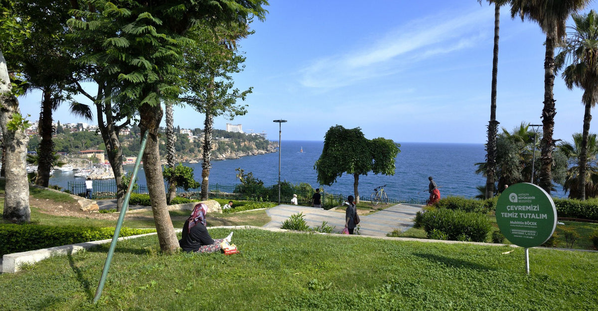 Mediterranean Coastal Viewpoint Mural Wallpaper - pure wallpaper artwork