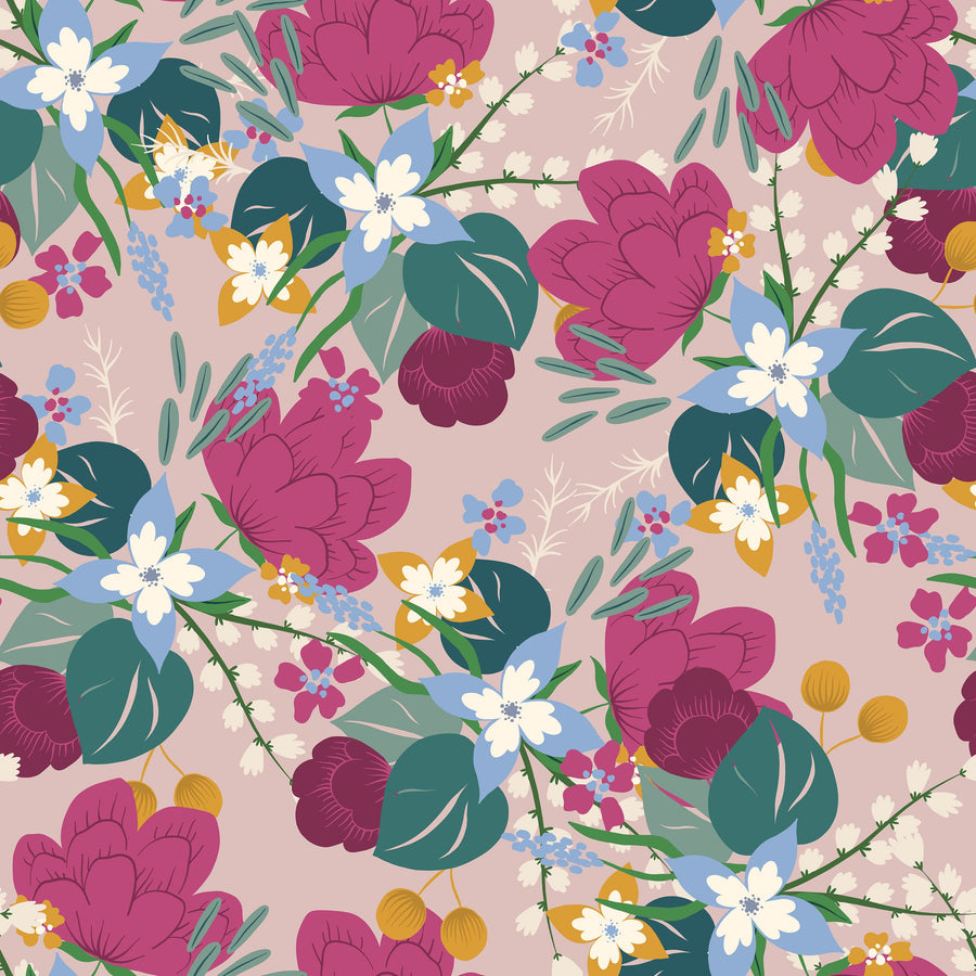 Flower Fluff Mural Wallpaper