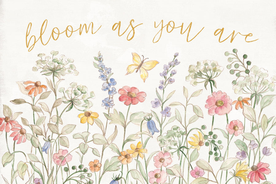 Wild Blooms I Mural Wallpaper - Light Tone