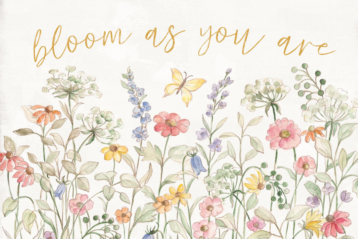 Wild Blooms I Mural Wallpaper - Light Tone - pure wallpaper artwork